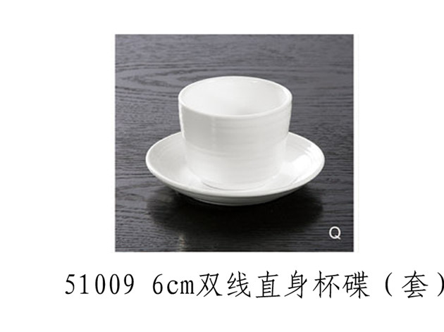 6m雙線直身杯碟（套）